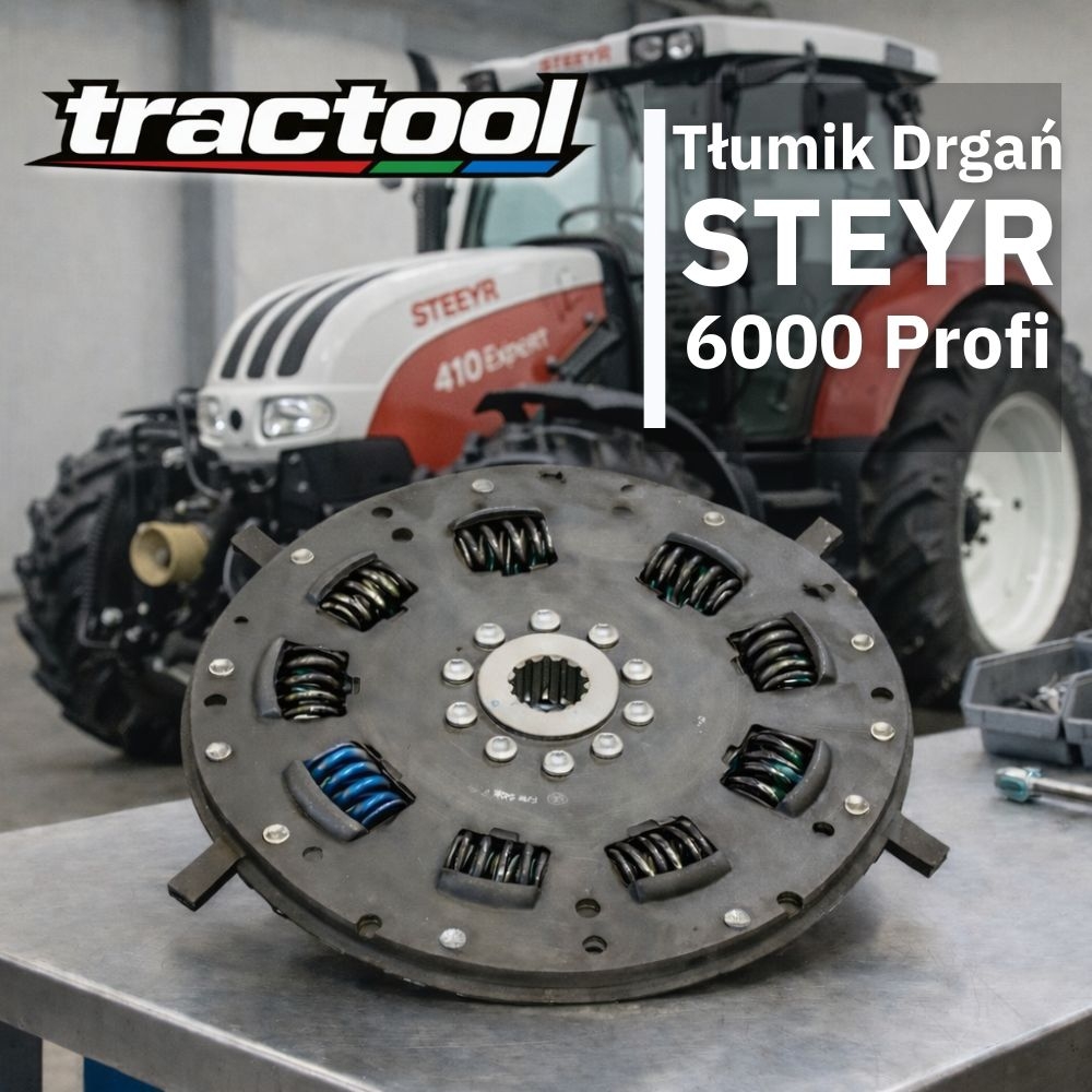 wymiana tłumika drgań sprzęgła w ciągniku steyr 6000 profi